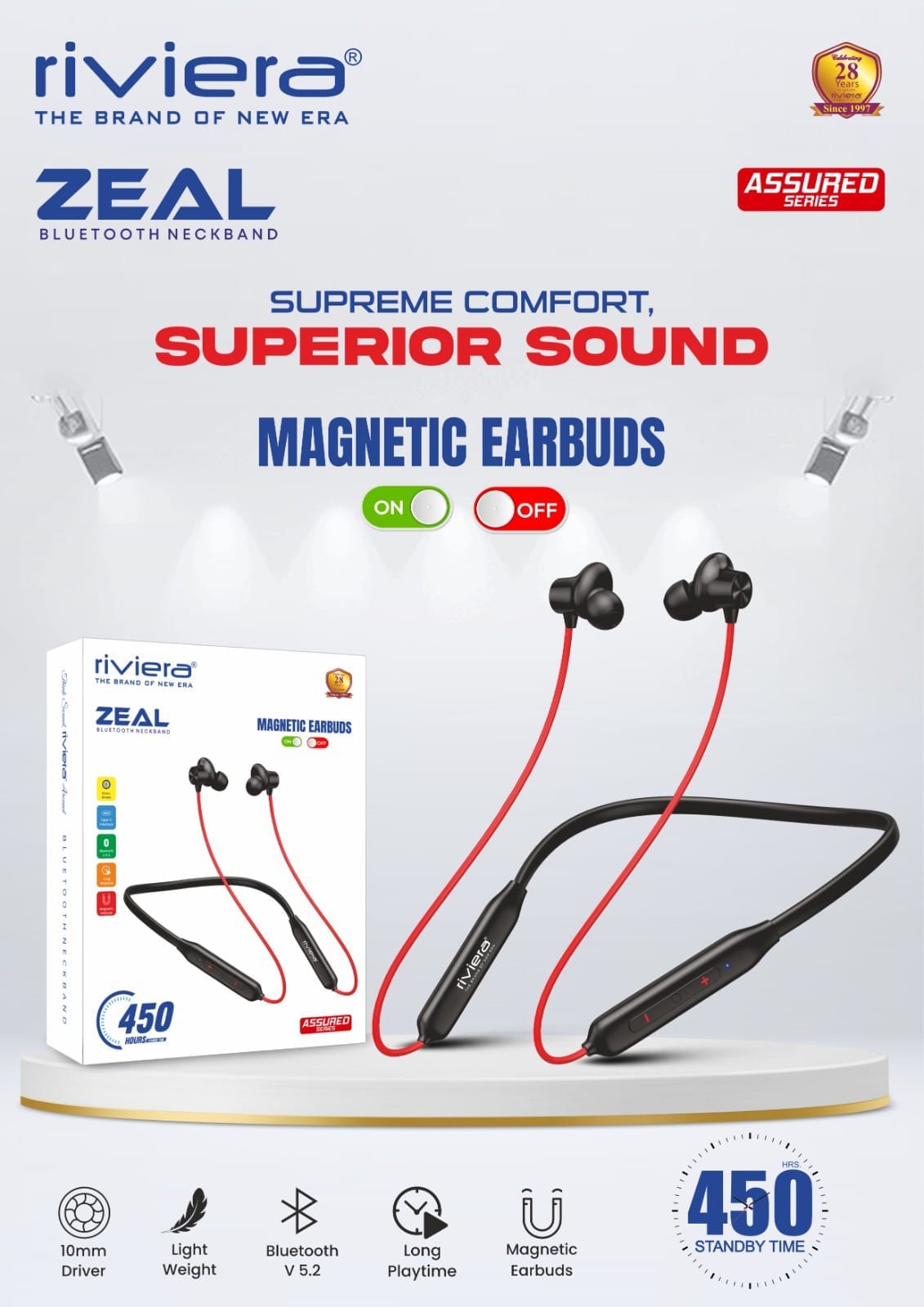 riviera bluetooth neckband